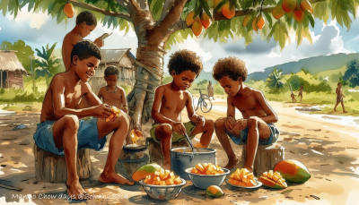 Mango Chow with Chandon Benni &amp; Scotch Bonnet Pepper: Trini Kids just love the burn!